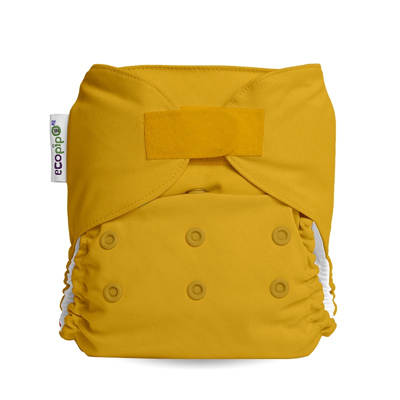 Ecopipo_bebe_pañal_ecologico_premium_mostaza_velcro_anverso